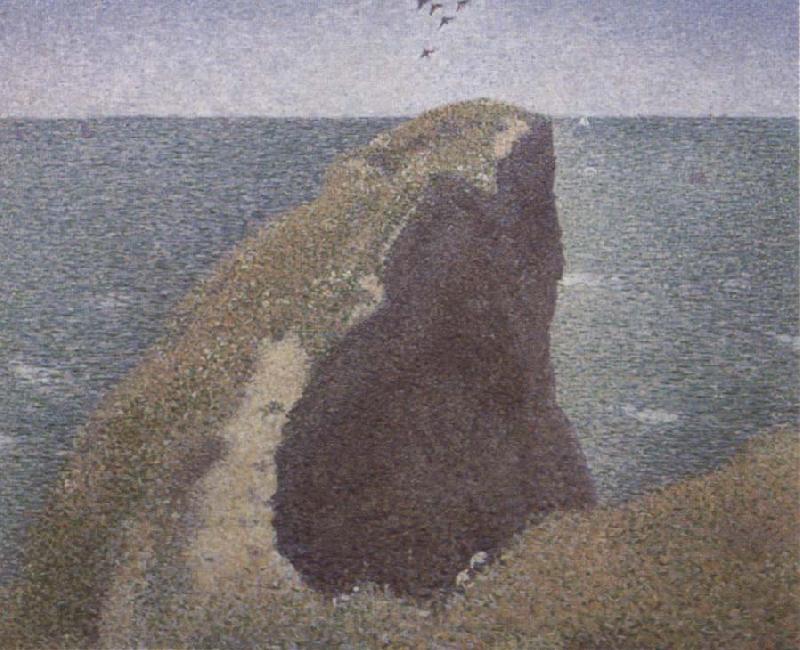 Georges Seurat Bec du Hoc,Grandcamp Norge oil painting art